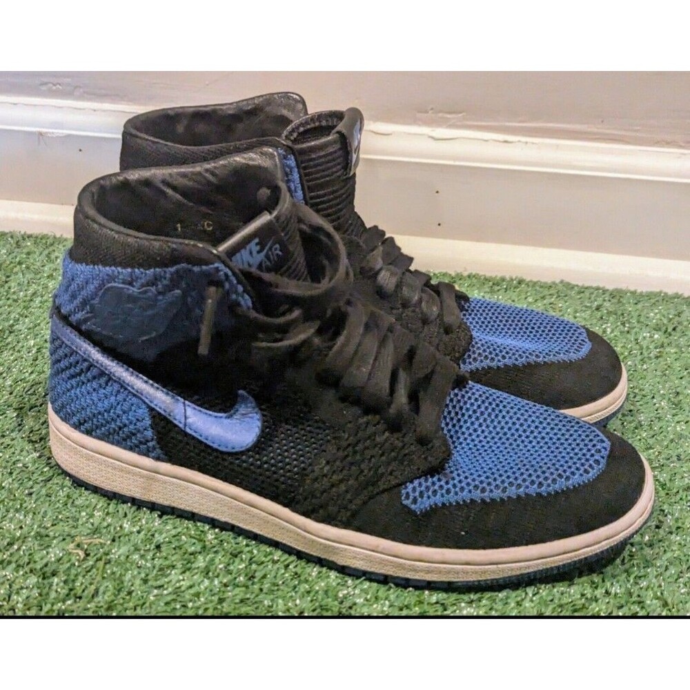 Air Jordan 1 Retro Royal Flyknit Men's 8 Sneakers Shoes